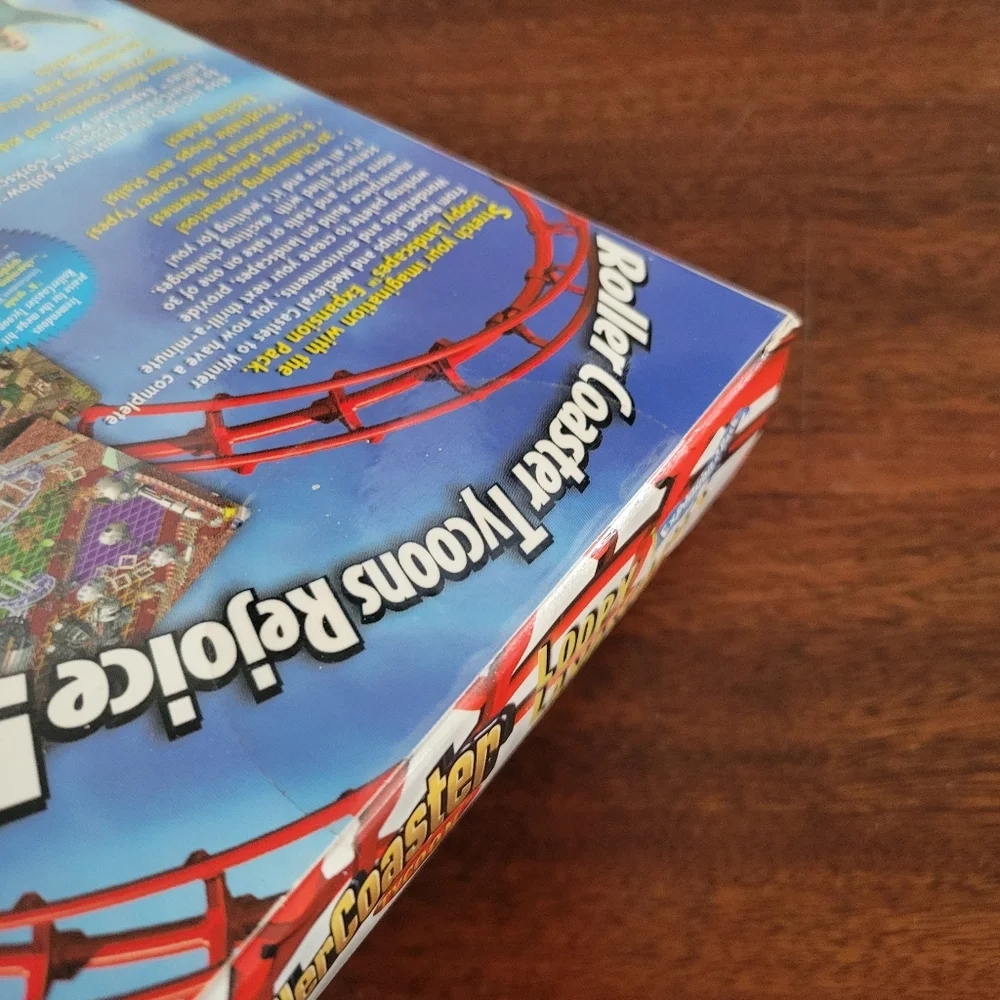 RollerCoaster Tycoon PC Loopy Landscapes Box Expansion 2 Pack NEW SEALED